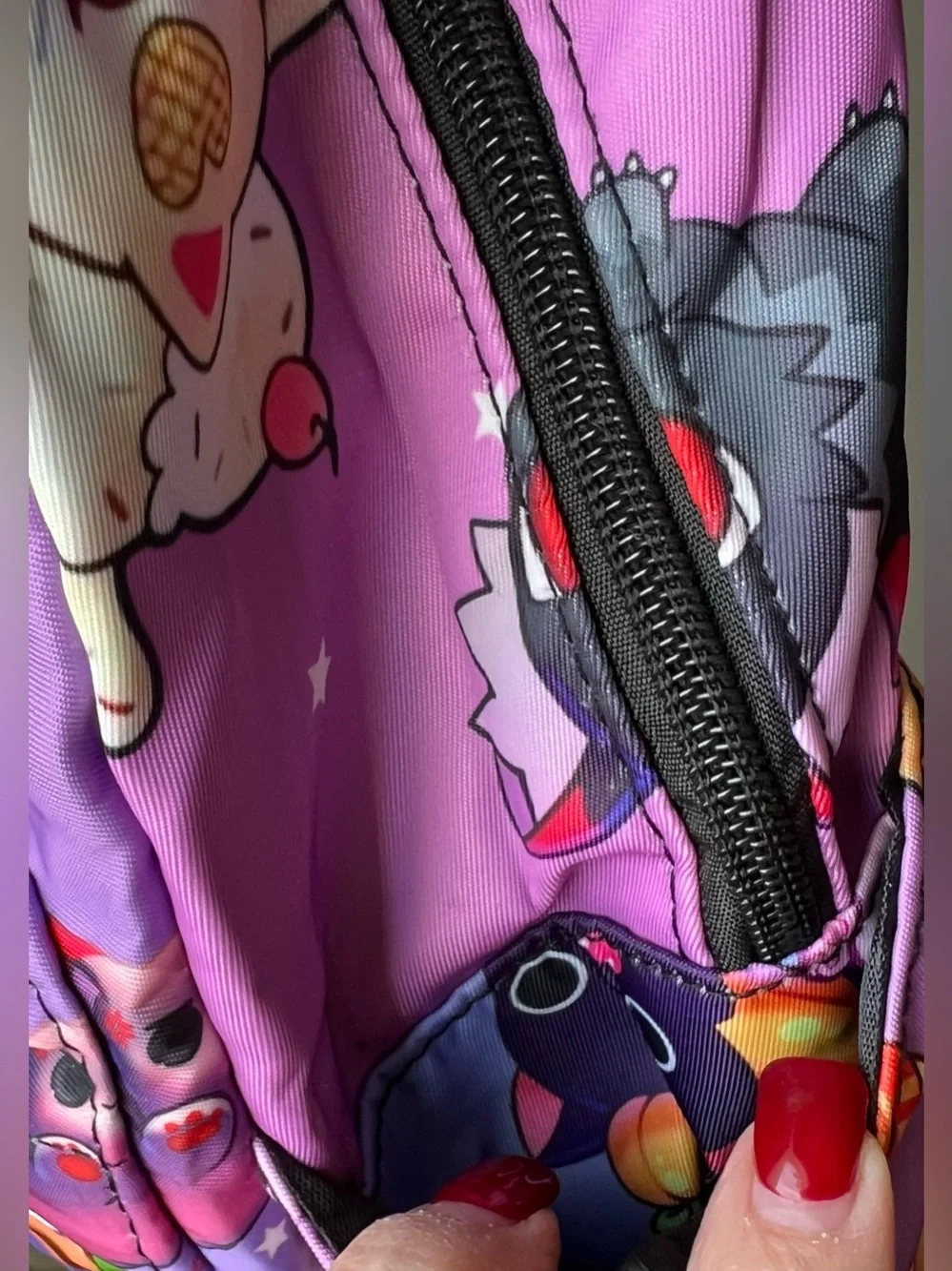 Purple NEW Cute Cats Print Backpack - Unbranded